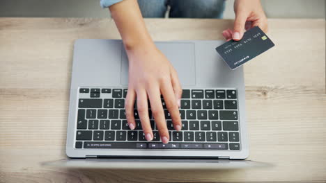 Laptop,-person-hands-and-credit-card-for-payment