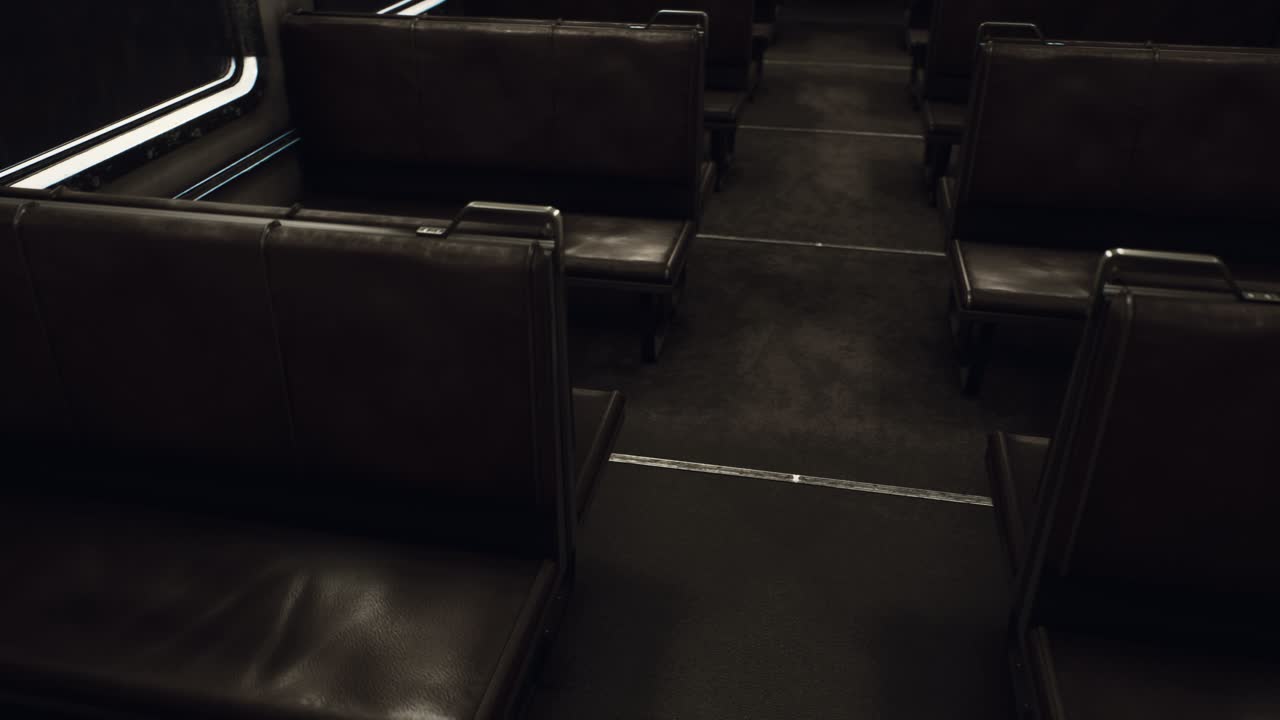 interior of old soviet electric train
