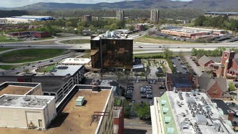 stunning 4k drone footage of downtown chattanooga, tn, showcasing historic buildings and vibrant cityscapes. ideal for travel, history, or urban lifestyle projects