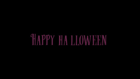 Happy-Halloween-Word-Loop-Motion-Graphics-Video-Transparenter-Hintergrund-Mit-Alphakanal