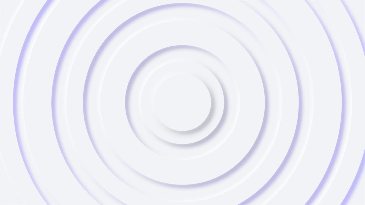 los círculos blancos con sombras azules se mueven