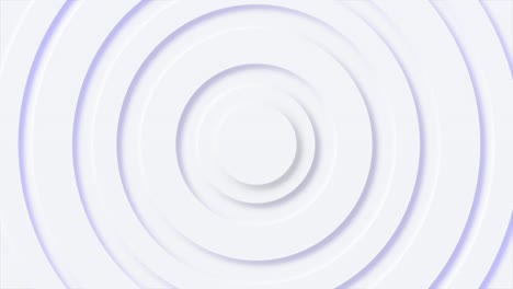 los círculos blancos con sombras azules se mueven