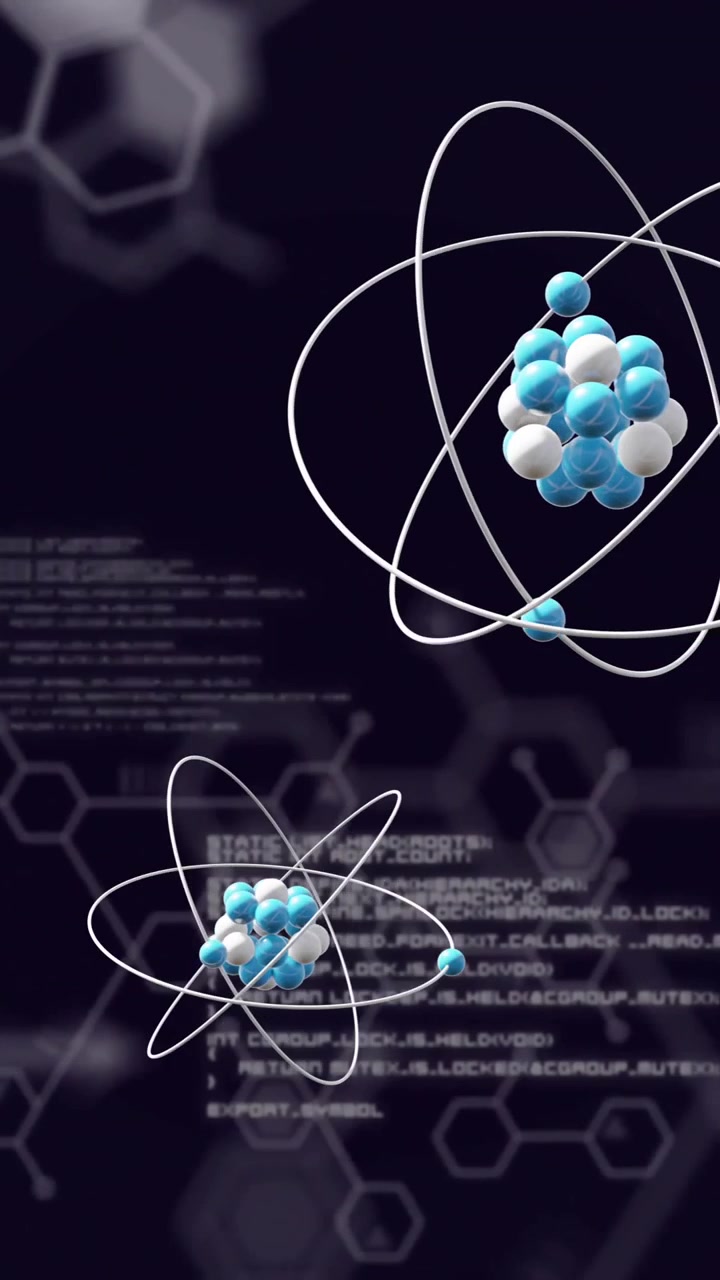 Animation of atoms and scientific data processing over network of connections