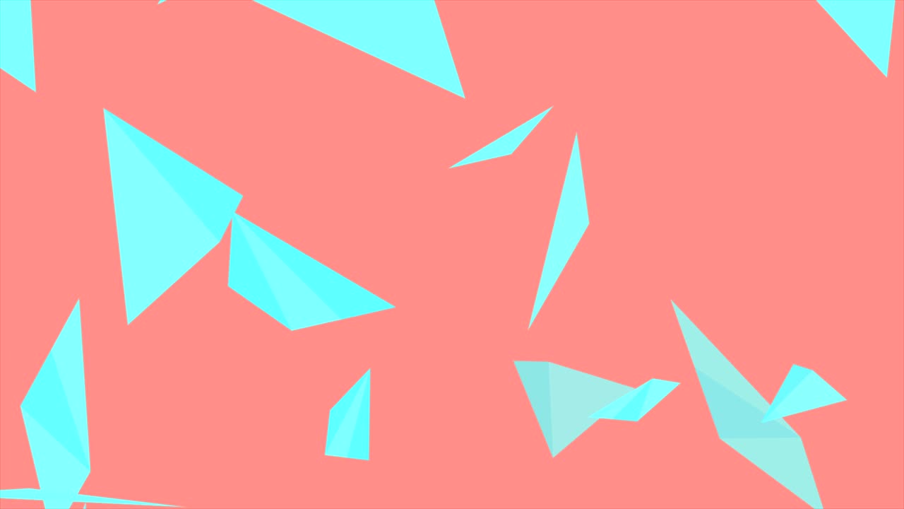 formas poligonales abstractas brillantes animación de video mínima