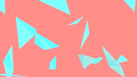 formas poligonales abstractas brillantes animación de video mínima