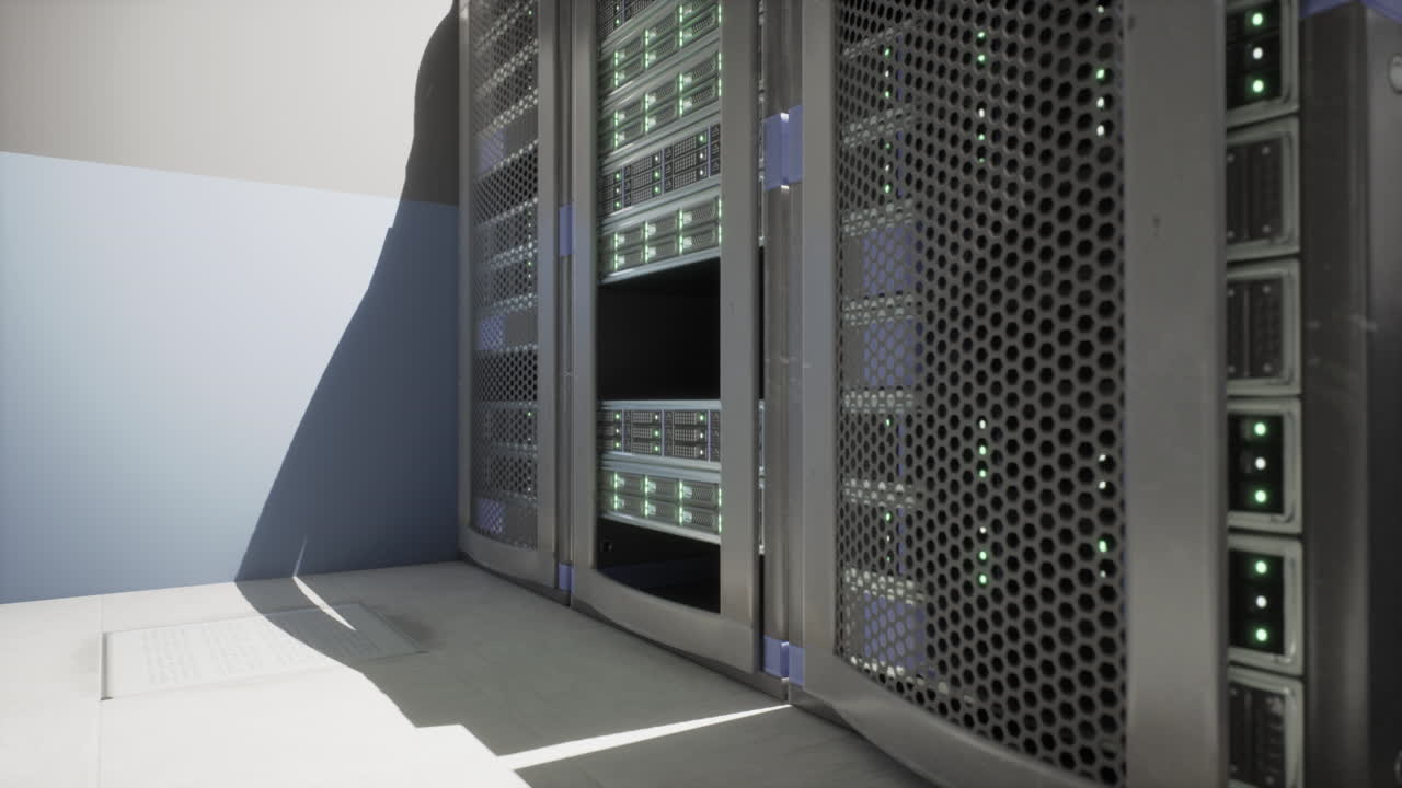 Server Rack in a Data Center