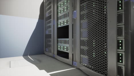 rack de servidor en un centro de datos