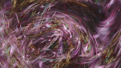 chaos web of pink and brown colored swirls around center seamlessly looping for an engaging presentation or video background