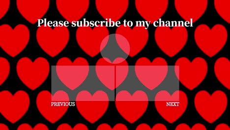 movimientos simples del corazón tarjeta de finalización pantalla de finalización gráficos de movimiento