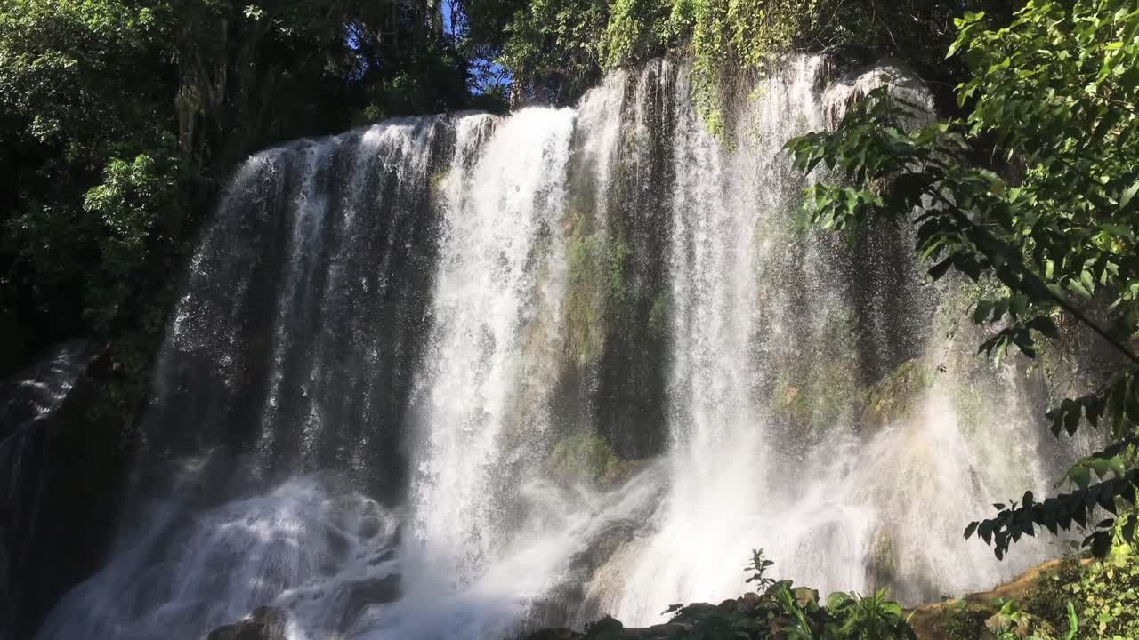 gran cascada, una de las cascadas de el nicho en cumanayagua, cuba