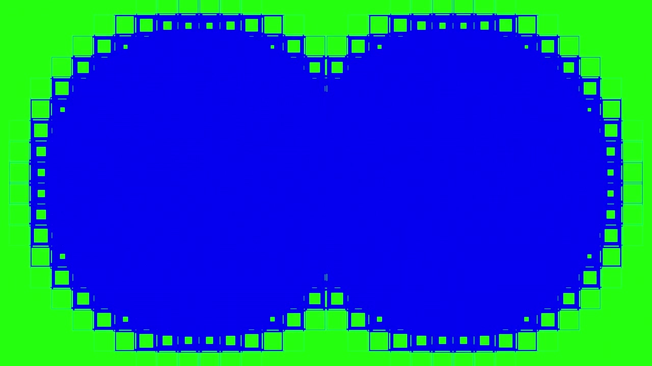 Two circular voxel holes