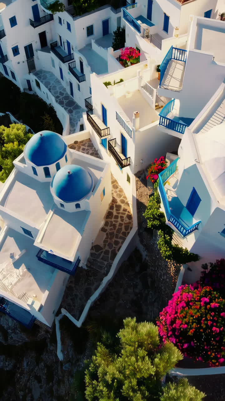 vista aérea de un pueblo griego