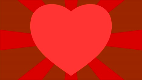 animación de corazón rojo