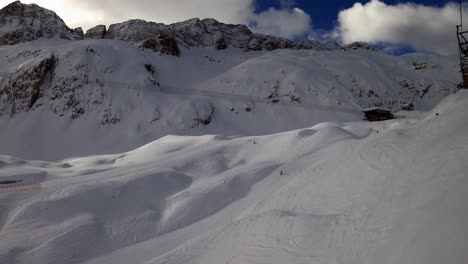 Skipiste-In-Den-Italienischen-Alpen