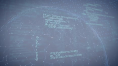 animation of data processing over clouds