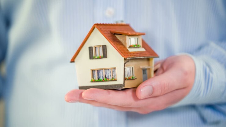 İnsan ellerinde ev