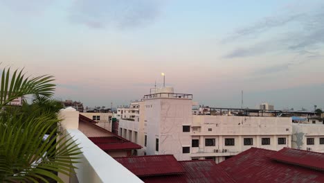 Old-hotel-view-in-Bangkok-Thailand-from-rooftop-in-Khao-San-road