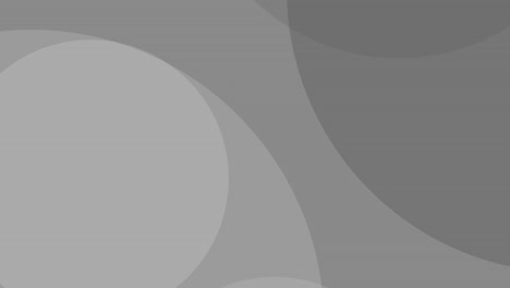 abstract grayscale overlapping circles - loopable slow motion animation