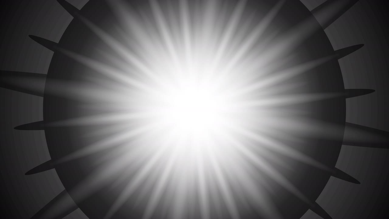 солнечный всплеск светит в центре (без фона, альфа-канал, режим рисования: рекомендуется эффект экрана)