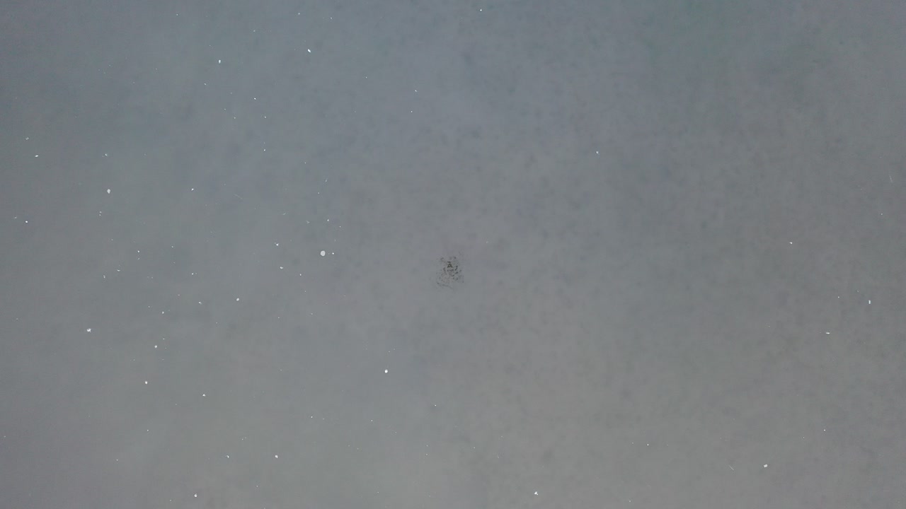 얼어붙은 호수 공중 사진