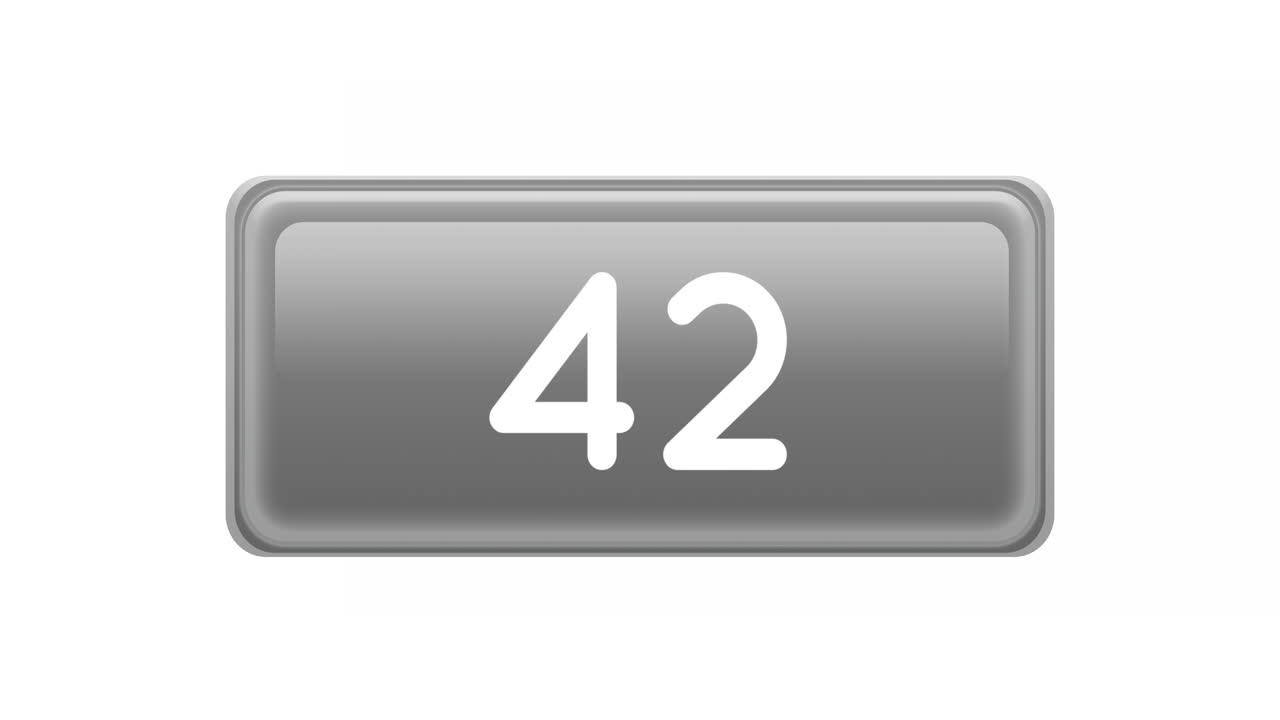 Blue box with numbers counting up 4k