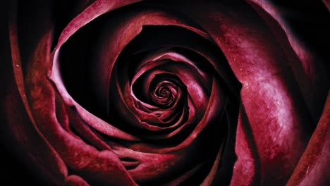 close-up of a dark red rose