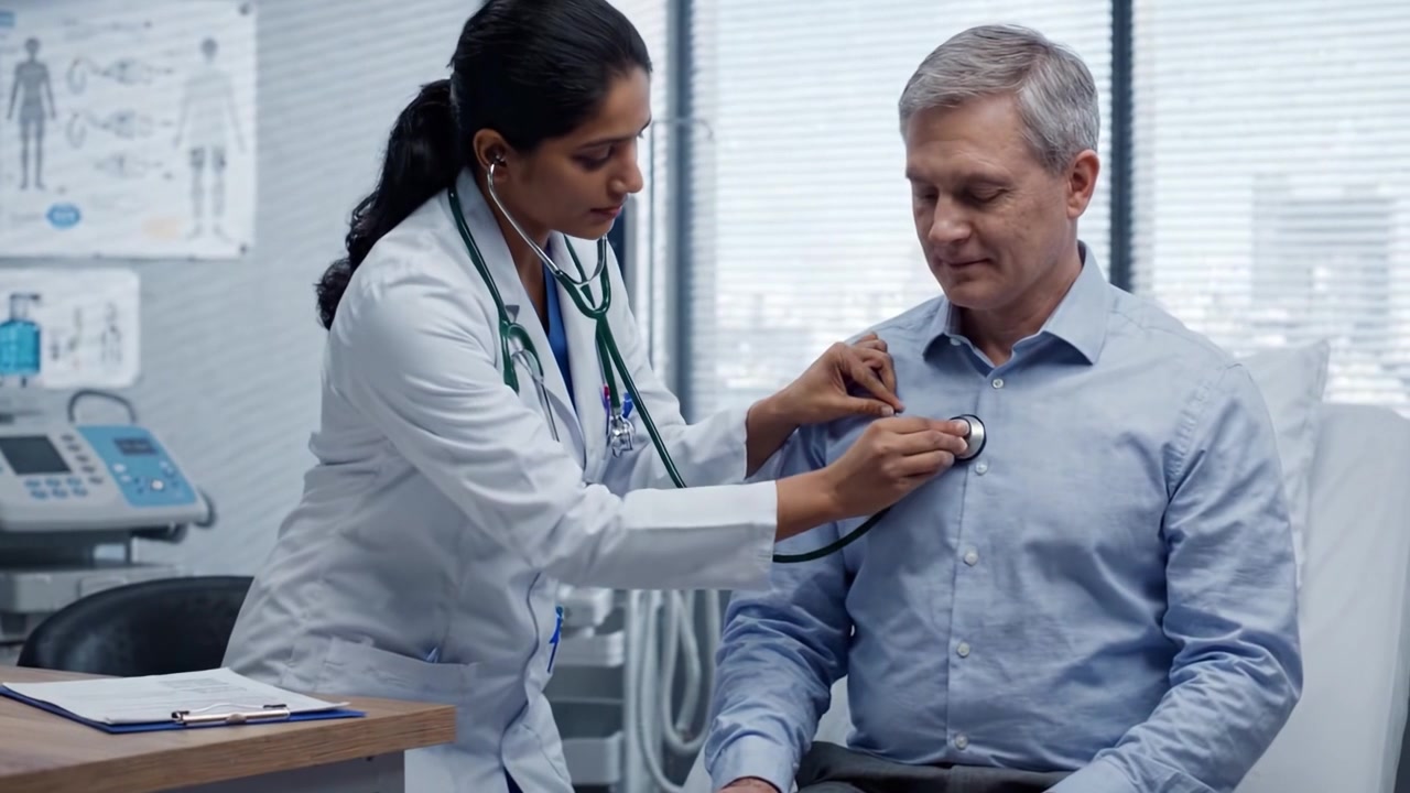 A Healthcare Professional Engages with a Patient During a Medical Examination in a Modern Clinic Setting, Fostering Trust and Communication for Better Health Outcomes
