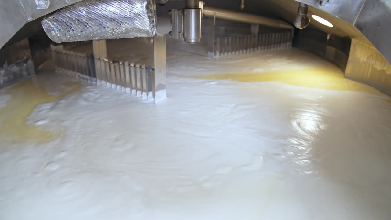 Preparation of dairy products. Special machine for dairy products preparation