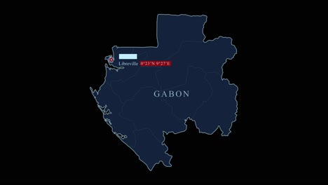 Gabon-blue-map-with-Libreville-capital-city-and-geographic-coordinates-on-black-background