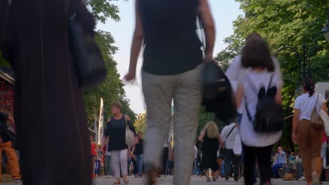 concurrida calle peatonal en sofía