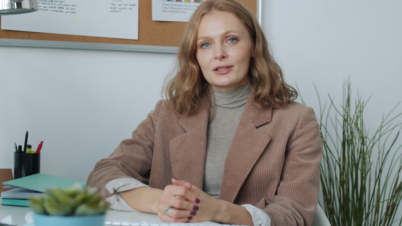 Business Woman in Office Setting