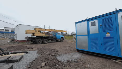 power transformer installation site