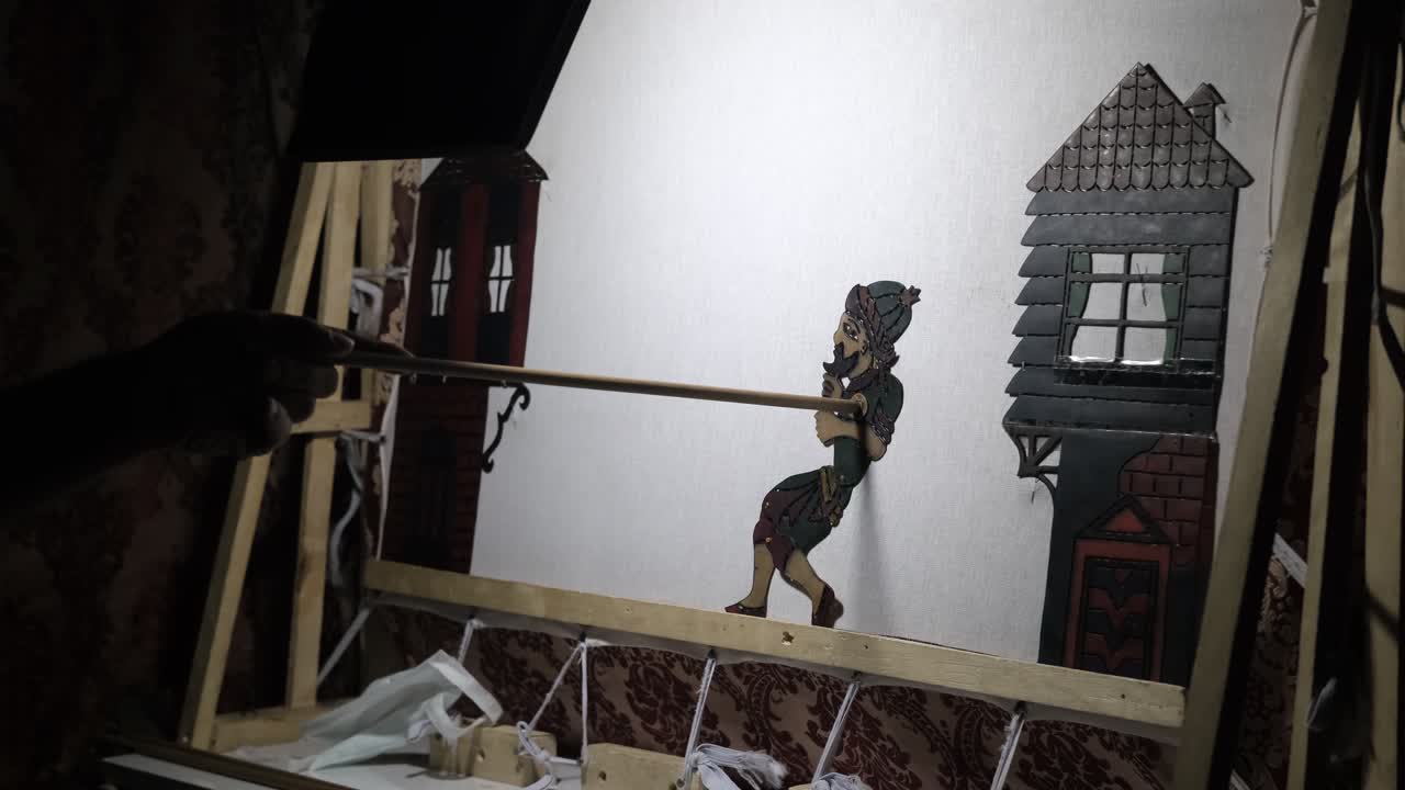 Puppeteer Behind the Curtain with Shadows