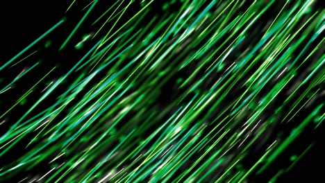 abstract glowing green lines