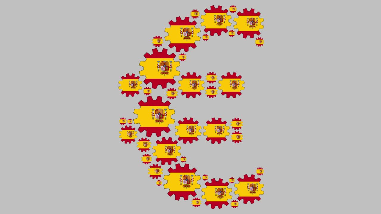 스페인 발 기어 유로 기호 모양