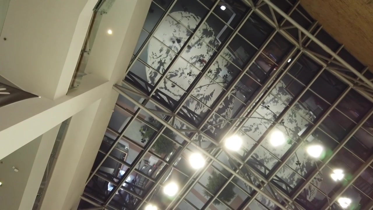 Fotografare il soffitto al centro commerciale