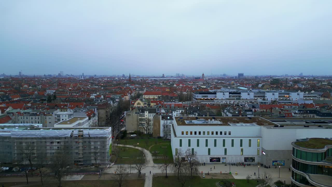 베를린 스테글리츠 공원 겨울 독일