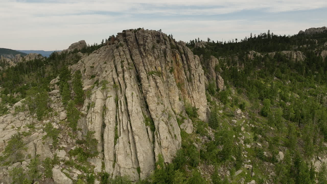 Stunning aerial perspective of jagged rock landscapes in the American West.