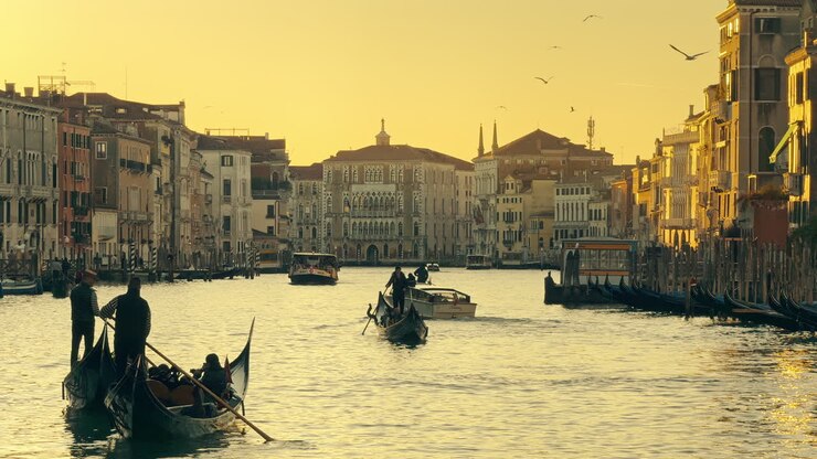 Venice Canal Sunset Gondola Ride