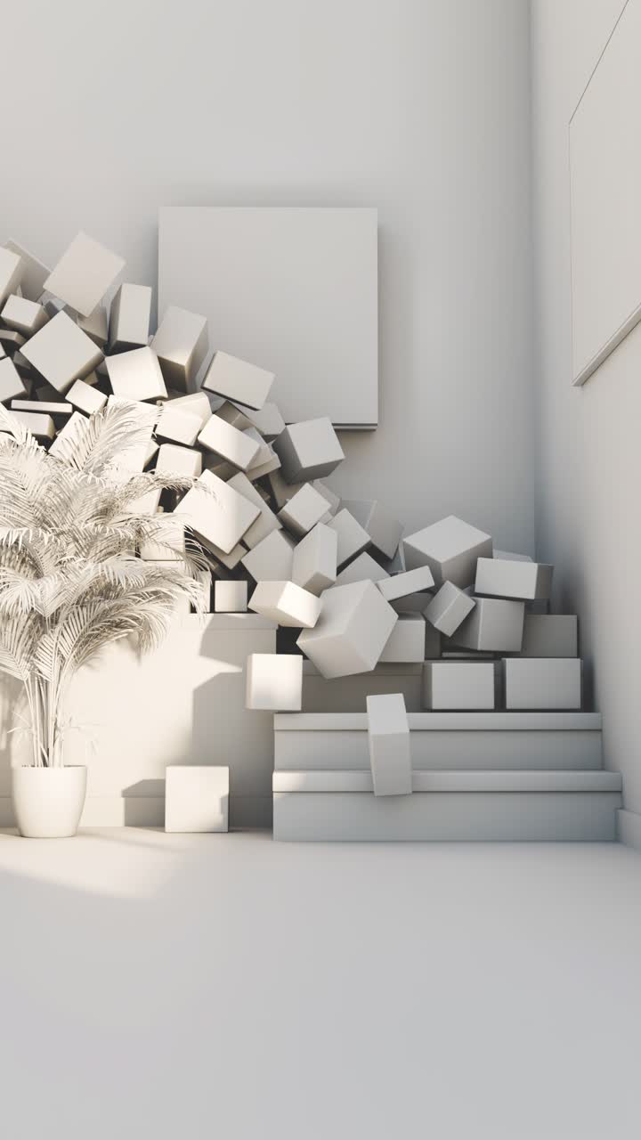 modello di interior design minimalista moderno