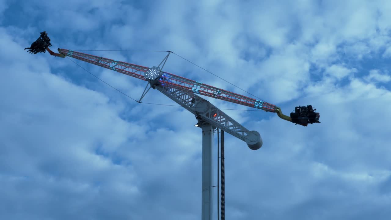 Thrill Ride at Amusement Park