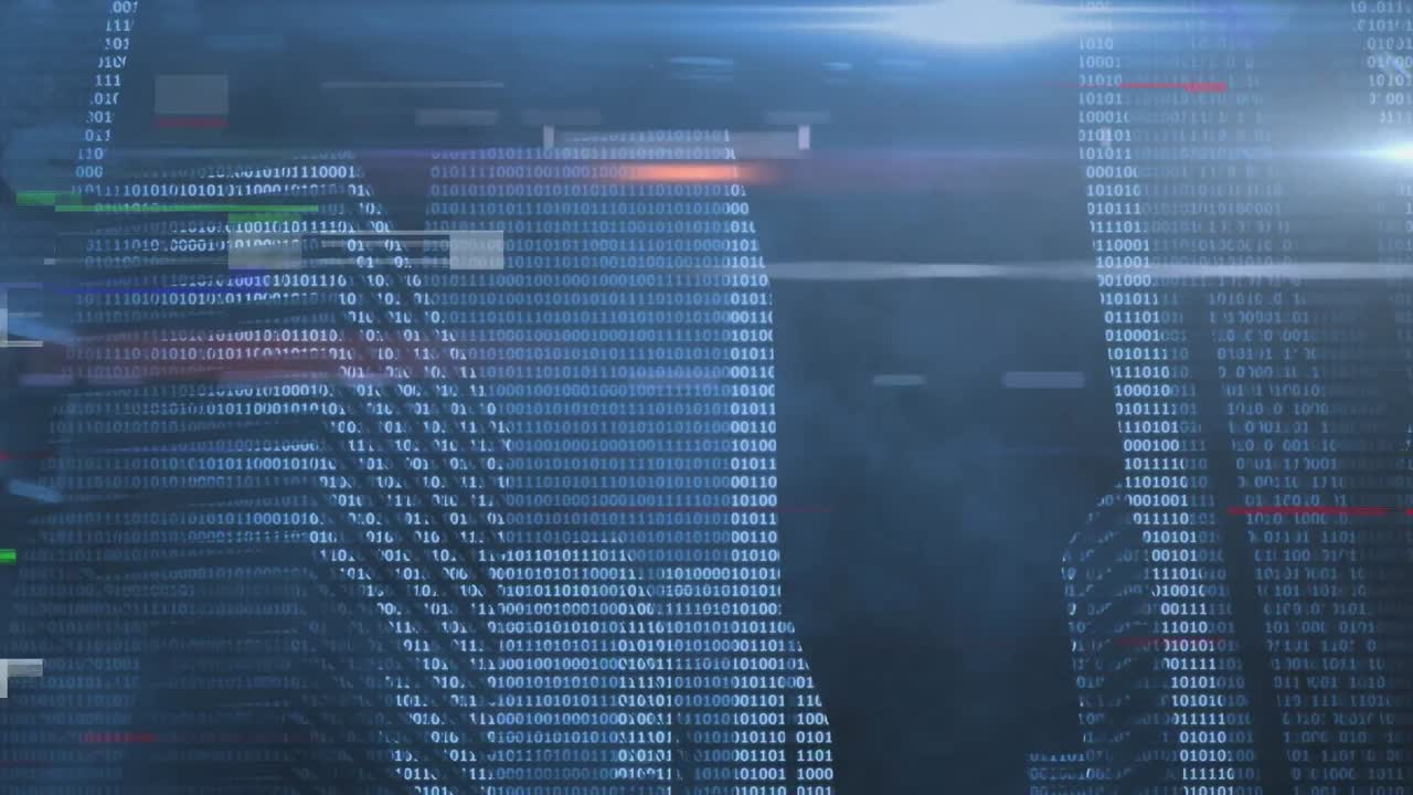 animatie van statistieken op blauwe achtergrond