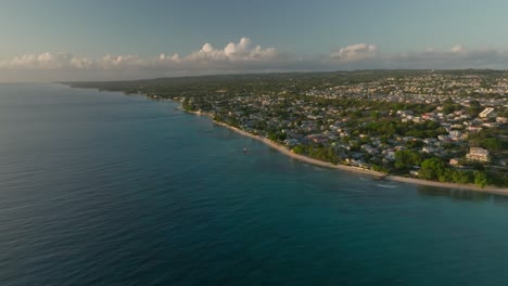 establishing shot of saint james parish, barbados