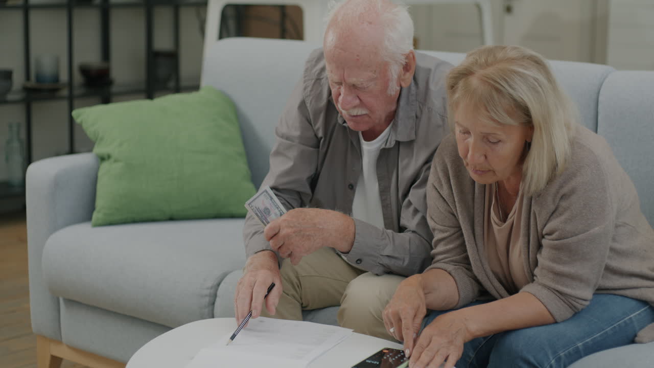 Elderly Couple Planning Finances