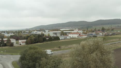 drone aerial footage of northeim in lower saxony, germany, europe