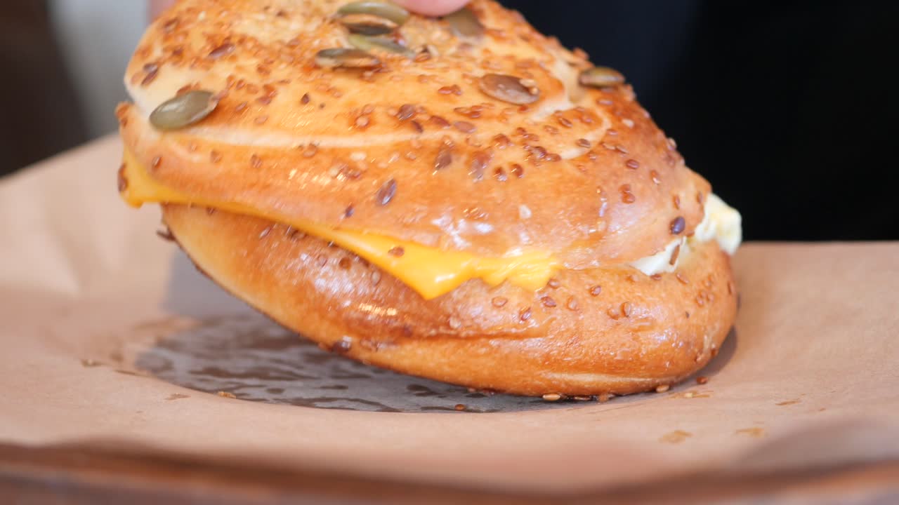 Cheese Bagel Sandwich