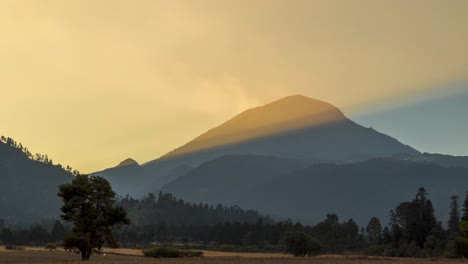 beautiful sunrise popocatepetl volcano crater