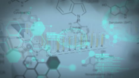 animation of scientific data processing over human brain