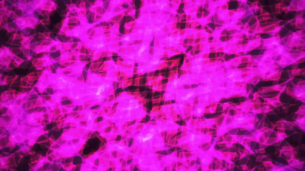 Abstracte bewegende achtergrond met gloeiende roze geometrische vierkanten.