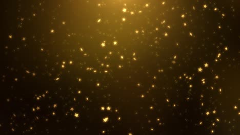 los premios de las partículas de la estrella de oro de 4k son gráficos de movimiento de fondo de bucle.